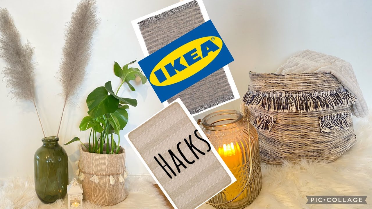 Cheap IKEA Rug Hacks 2022 / how to make basket out of rug
