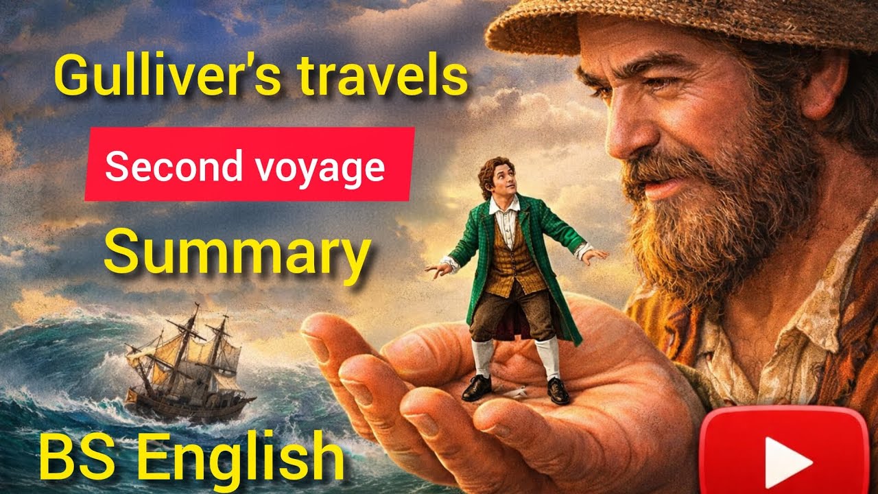 Gulliver’s Travels – Second Voyage (Brobdingnag) | Complete Summary & Analysis BS English 