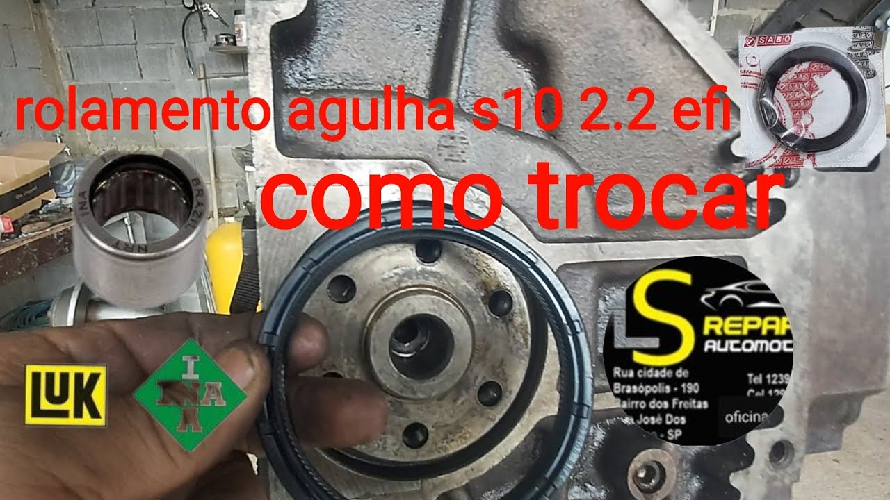 rolamento do virabrequim da s10 peça importante e chata de trocar, #s10