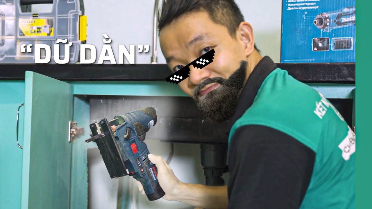 Cắt Tủ Bếp Bằng Cưa Lọng 