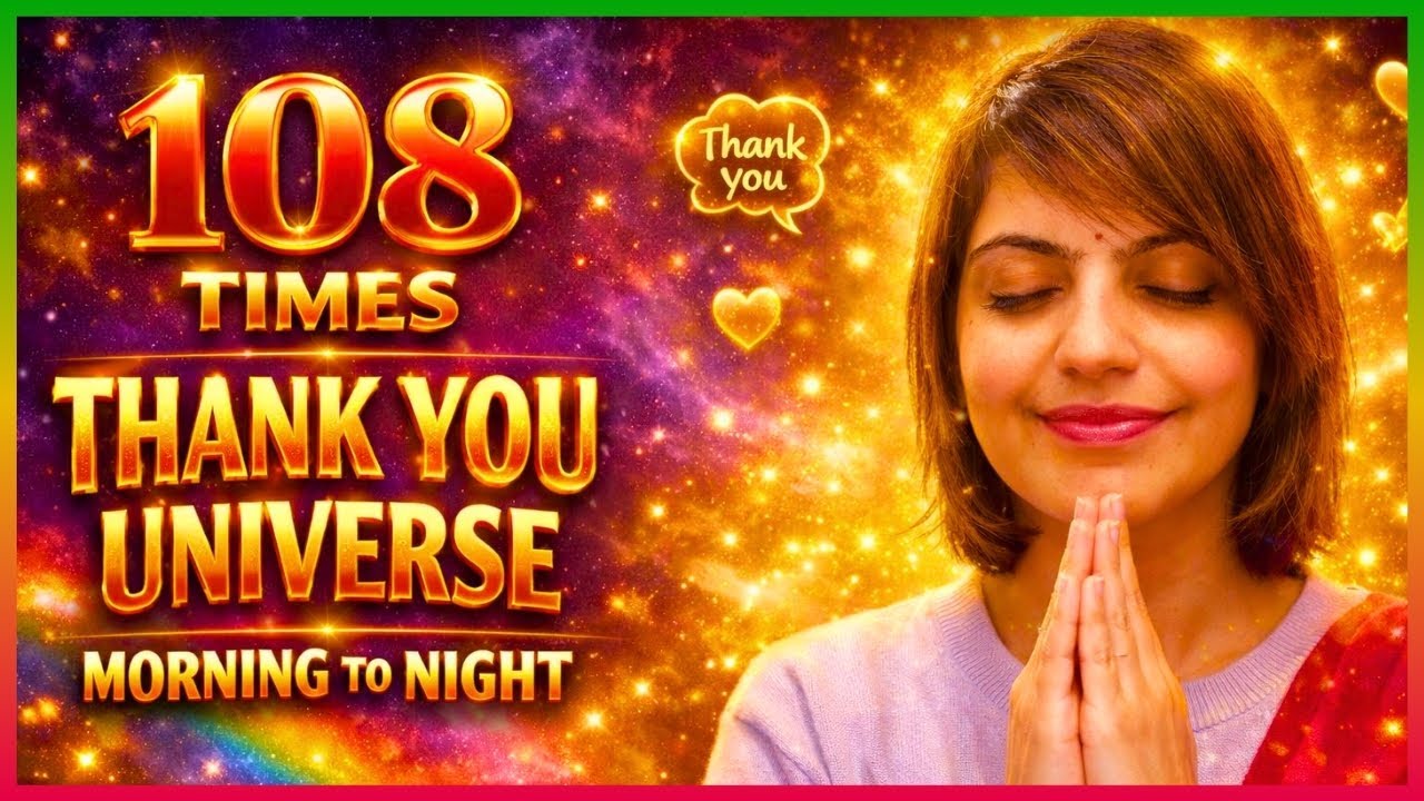 108 Powerful Gratitude to Universe | Morning to Night Thank You Chant
