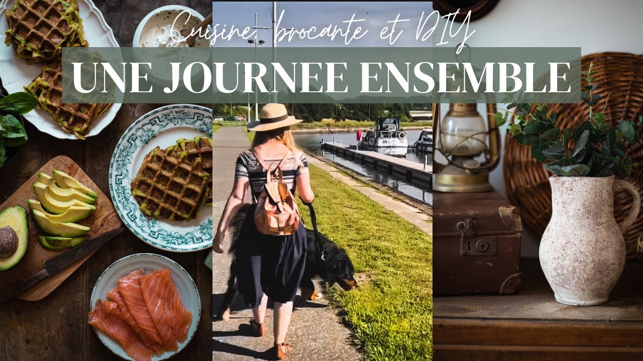 VLOG Slow Life | Gaufres salées, retour de brocante & DIY