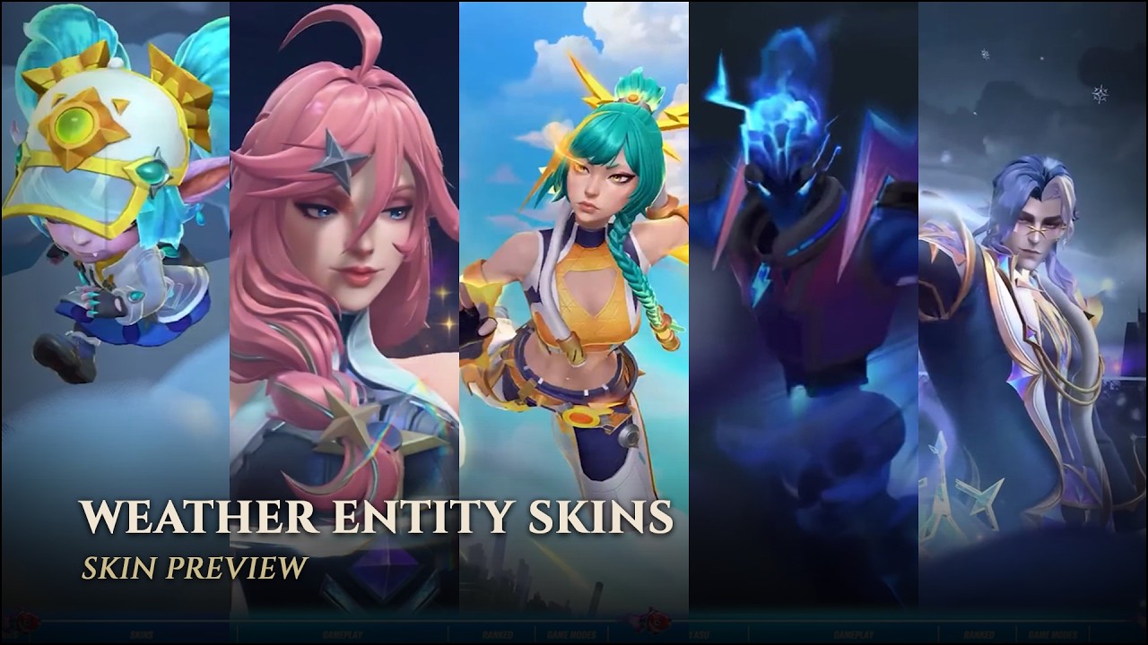 Weather Entity Skins: Vladimir (Prestige), Ashe, Yunara, Poppy & Nocturne || LoL: Wild Rift