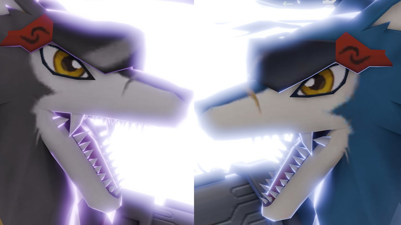 MachGaogamon & BlackMachGaogamo Jogress Evolution