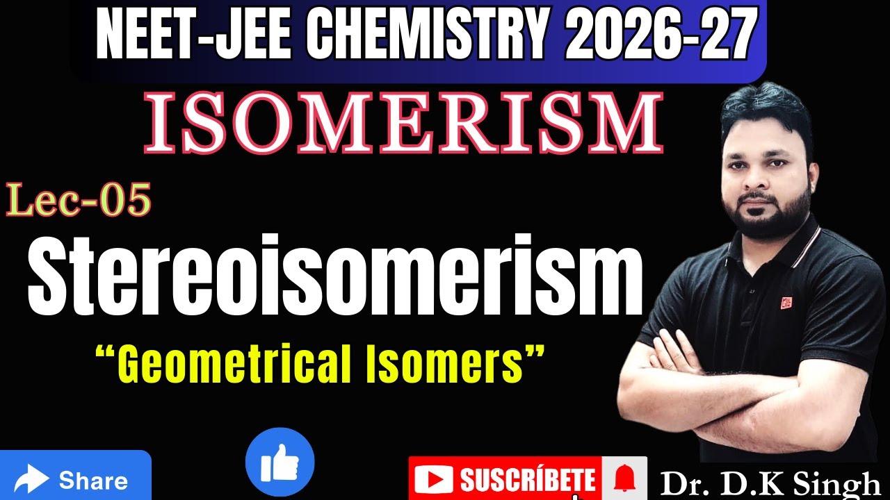 #5 STEREOISOMERISMS | Configurational & Conformational Isomers | Geometrical Isomerism