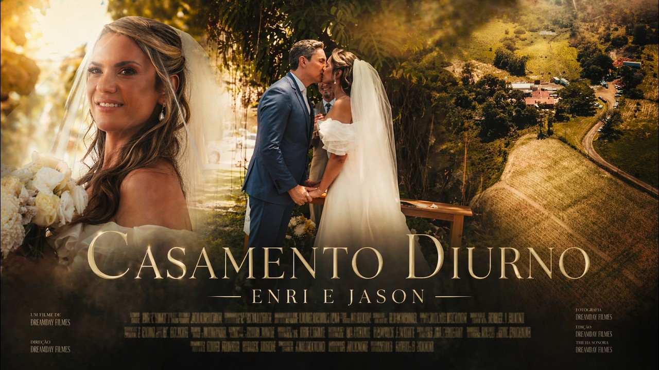Casamento diurno - Enri e Jason - ao ar livre