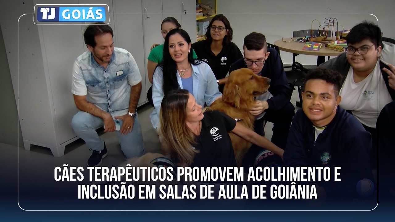 CÃES TERAPÊUTICOS PROMOVEM ACOLHIMENTO E INCLUSÃO EM SALAS DE AULA DE GOIÂNIA