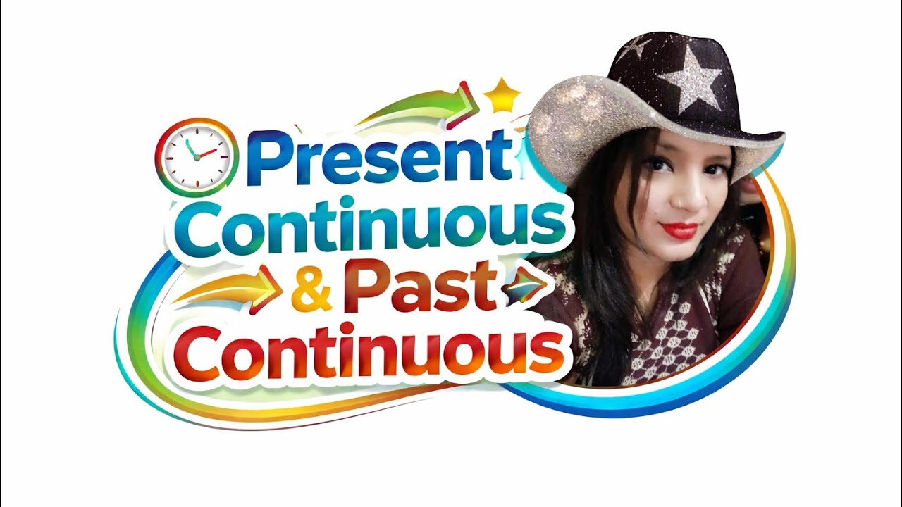 Educational channel.      Present continuous & past congratulations in 1 frame 