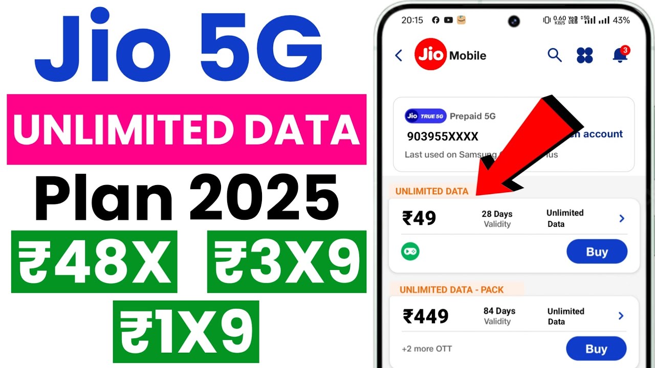 jio 5g unlimited data plan | jio unlimited data plan | jio 5g recharge plan unlimited data