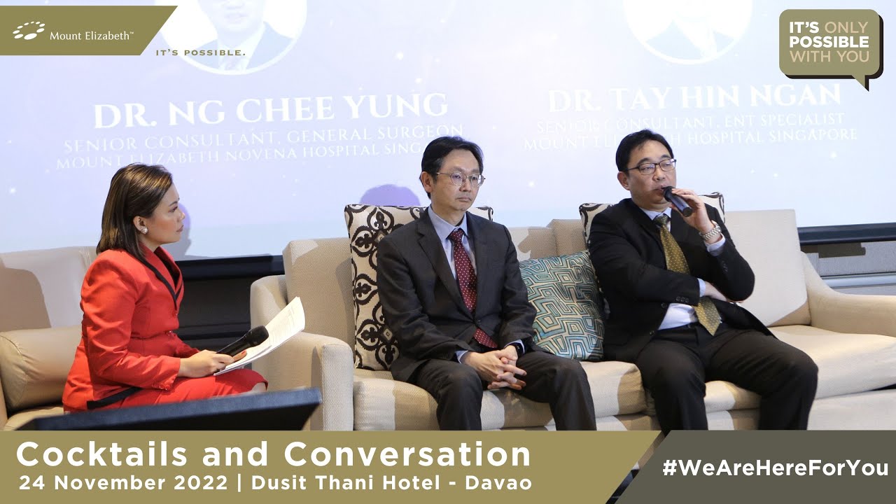 Cocktails and Conversation with Mount Elizabeth Hospitals Singapore | Davao Event