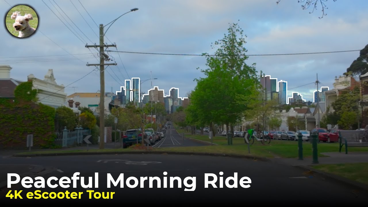 Melbourne Morning Ride | Leafy Suburb eScooter Tour 4K