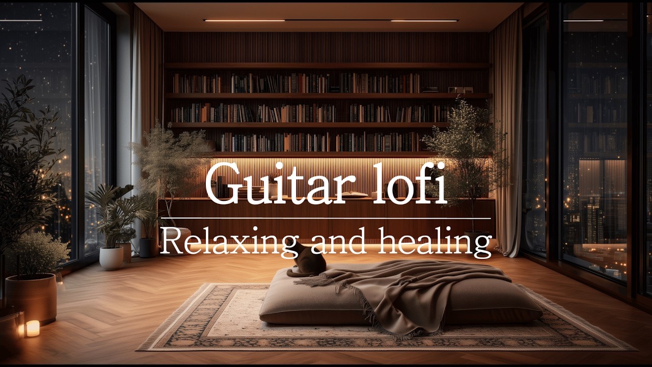 【HEALING & RELAXING BGM】 Guitar Lofi Before Bed | (2 Hours) 🌙