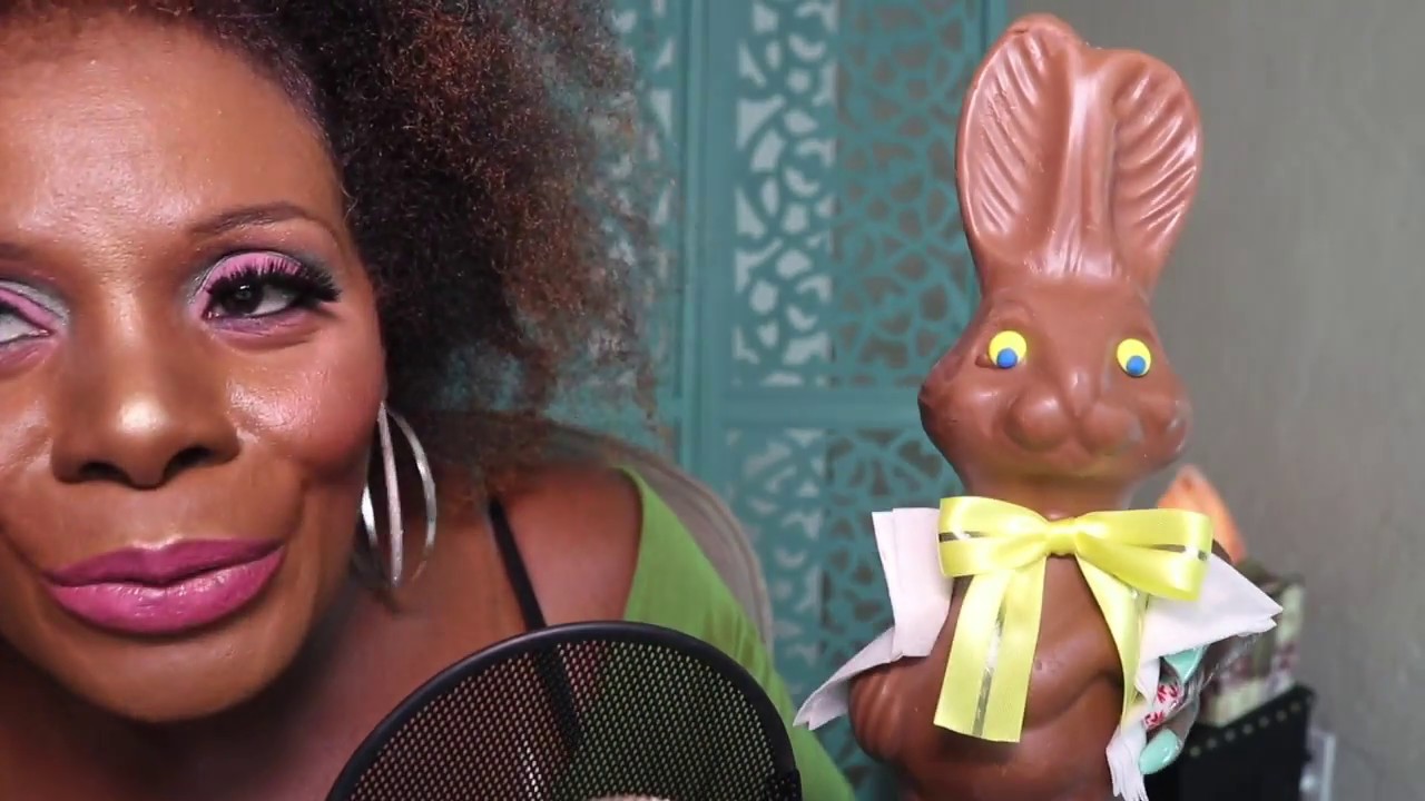 MILK Chocolate Bunny ASMR Eating Sounds/Parsnip Pete