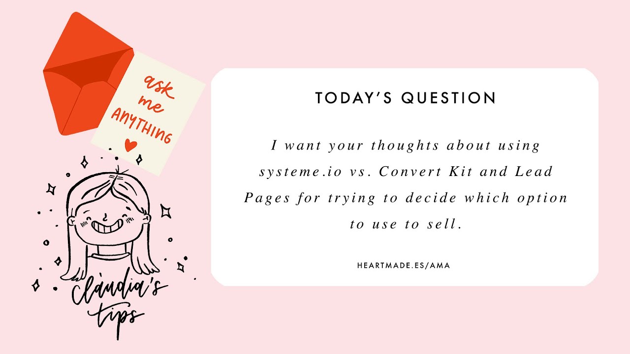 [AMA Series 018] Systeme.io vs Convertkit vs Lead Pages to sell printables