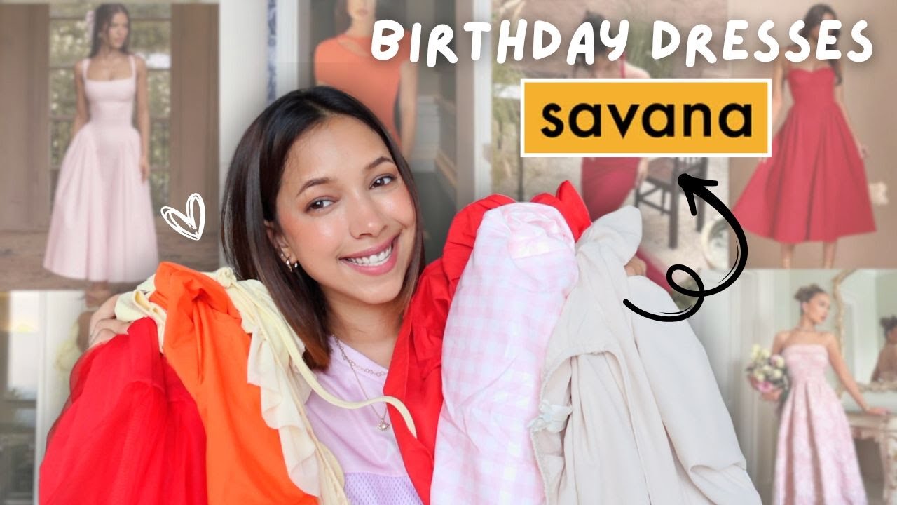 Trying Birthday Dresses from SAVANA | haul video ❤️