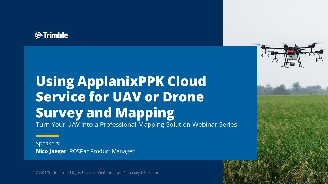 Using ApplanixPPK Cloud Service for UAV Drone Survey and Mapping