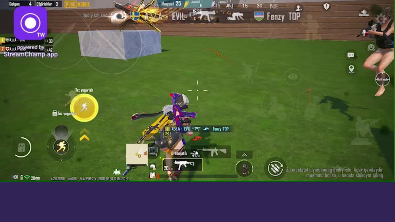 1 k boguncha strim go as dominatorga chiqamiz