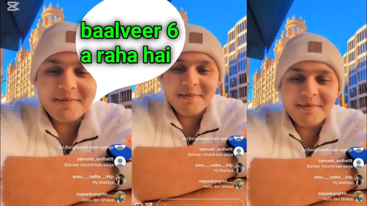 Baalveer season 6 new update | dev joshi live | Instagram par | flekzoy tv show