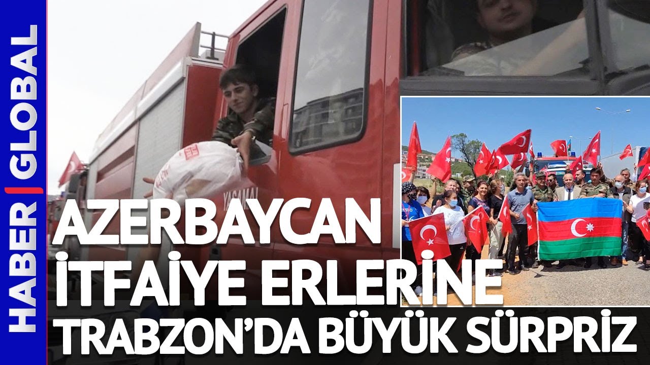 Azerbaycan Konvoyuna Coşkulu Karşılama