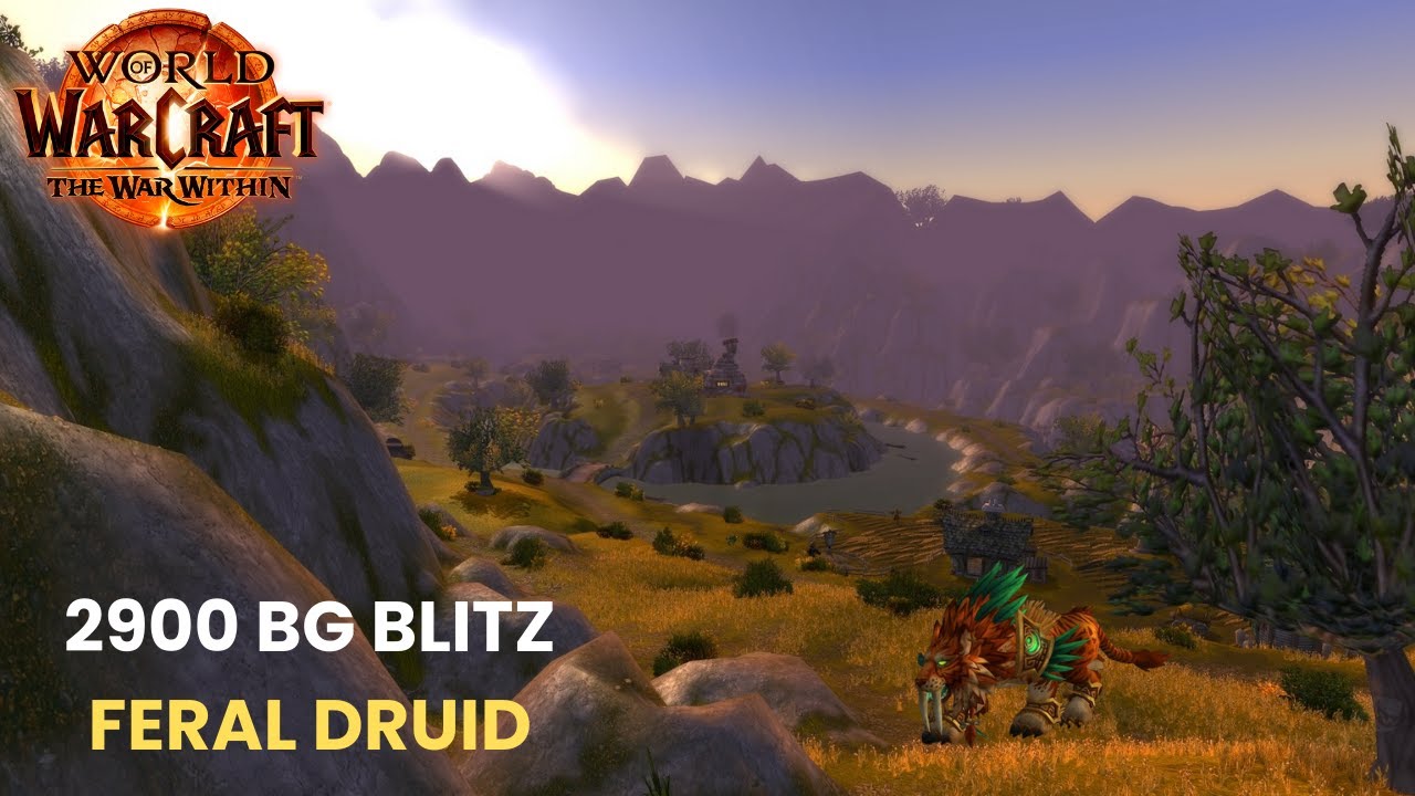 Feral Druid PvP 2900 MMR Battleground Blitz - The War Within Season 3