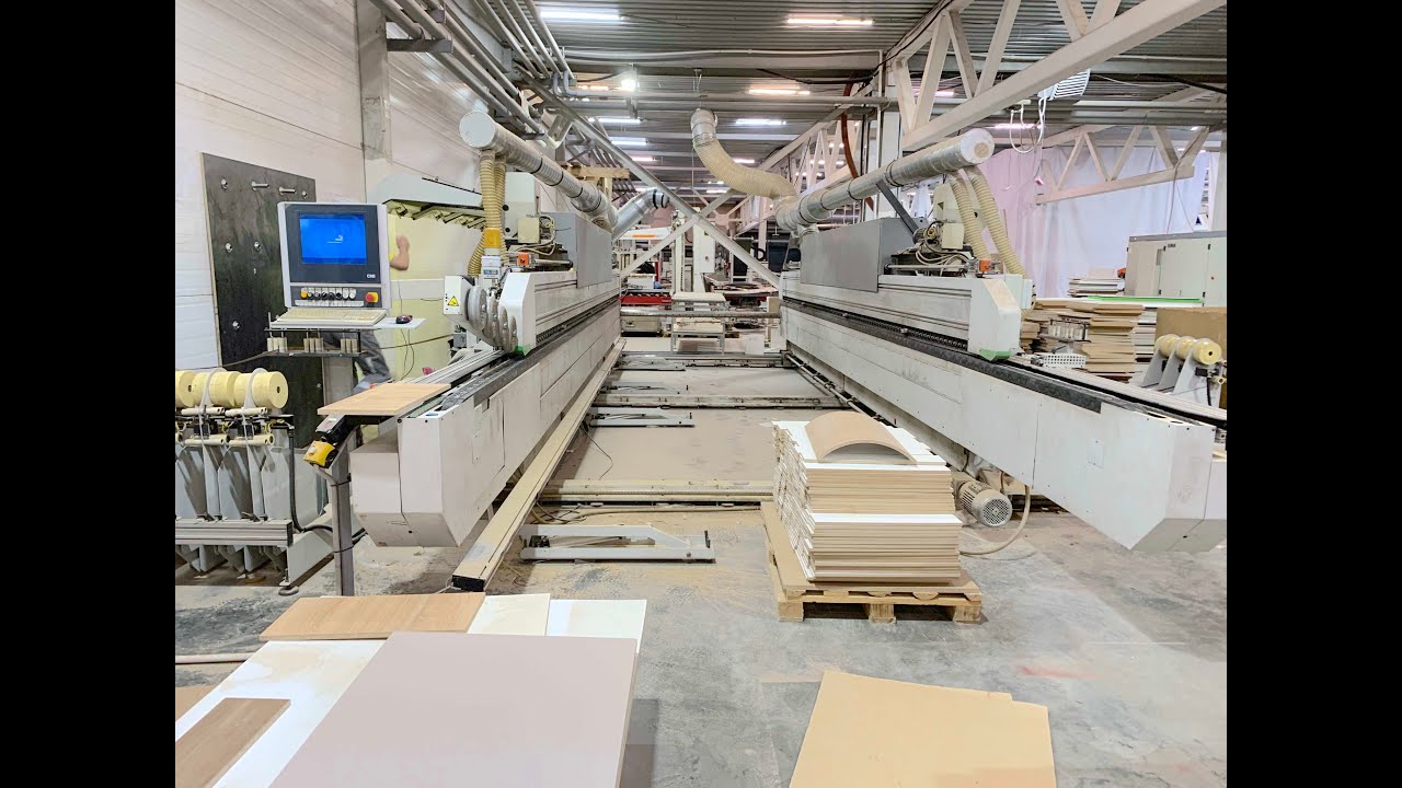 Biesse Stream BD2 9.5, двухсторонний кромкооблицовочный станок, 2005г.