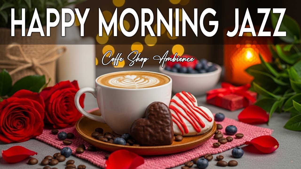 Happy Morning Jazz 🎶 February  Bossa Nova Instrumental and Relaxing Jazz Cafe Music for Studying.