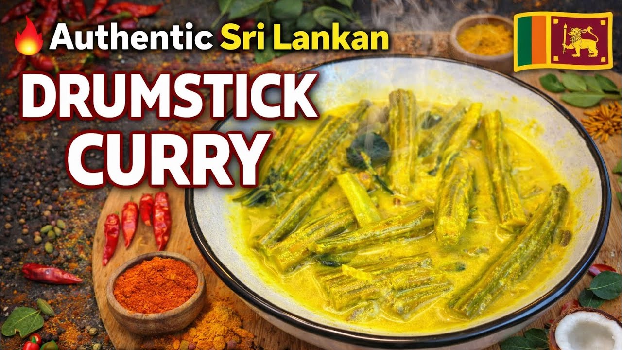 Sri Lankan Drumstick Curry Recipe 🇱🇰 | Easy Murunga Curry