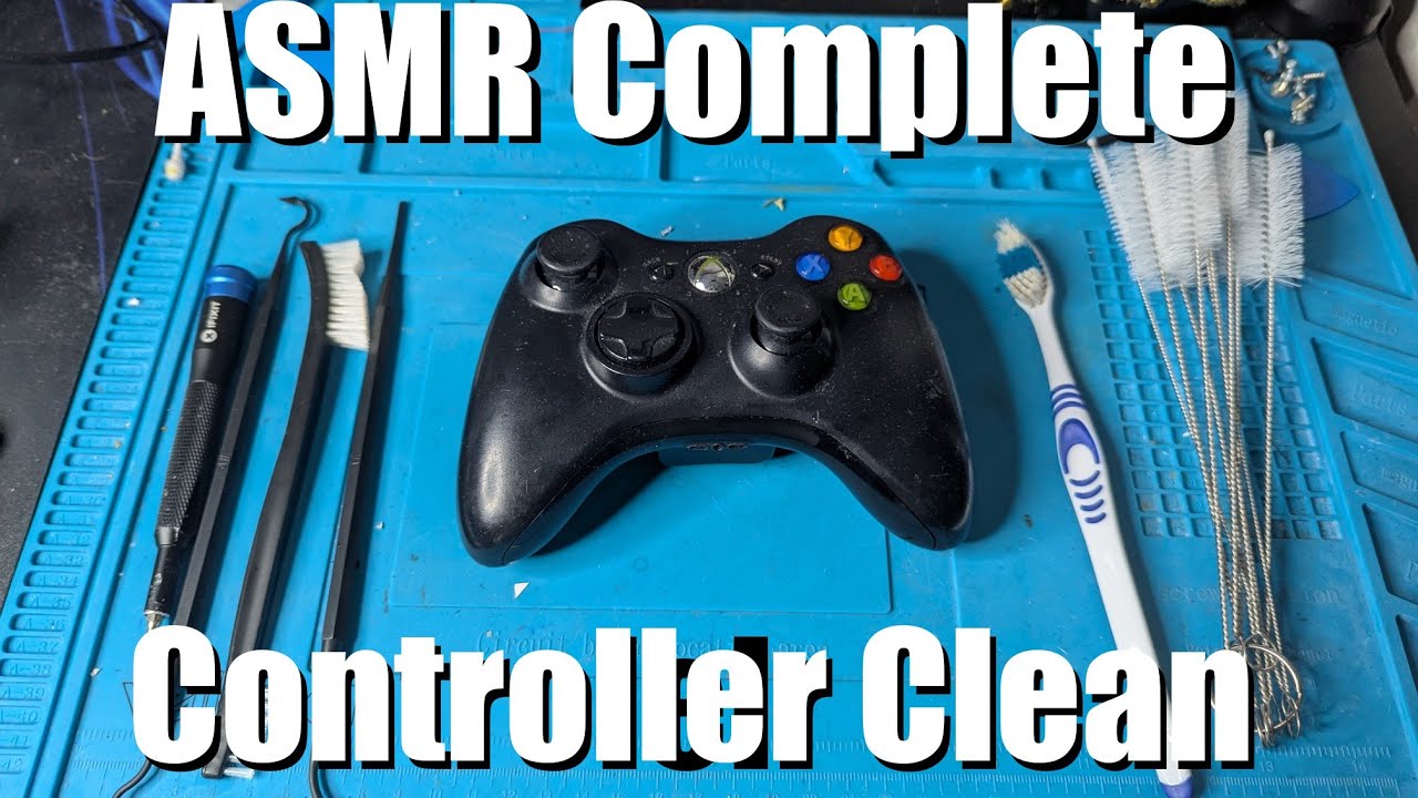 ASMR Xbox 360 Controller Disassembly & Deep Cleaning | Relaxing Controller Cleaning Sounds