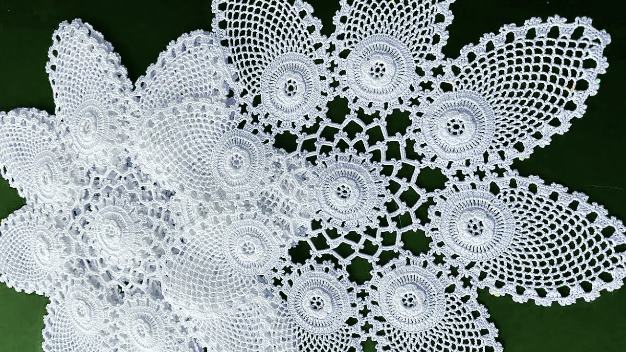 Complete Tutorial Crochet Placemat , Tablecloth