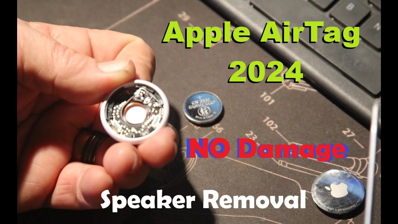 2024 Apple AirTag CLEAN OPEN & Remove Speaker