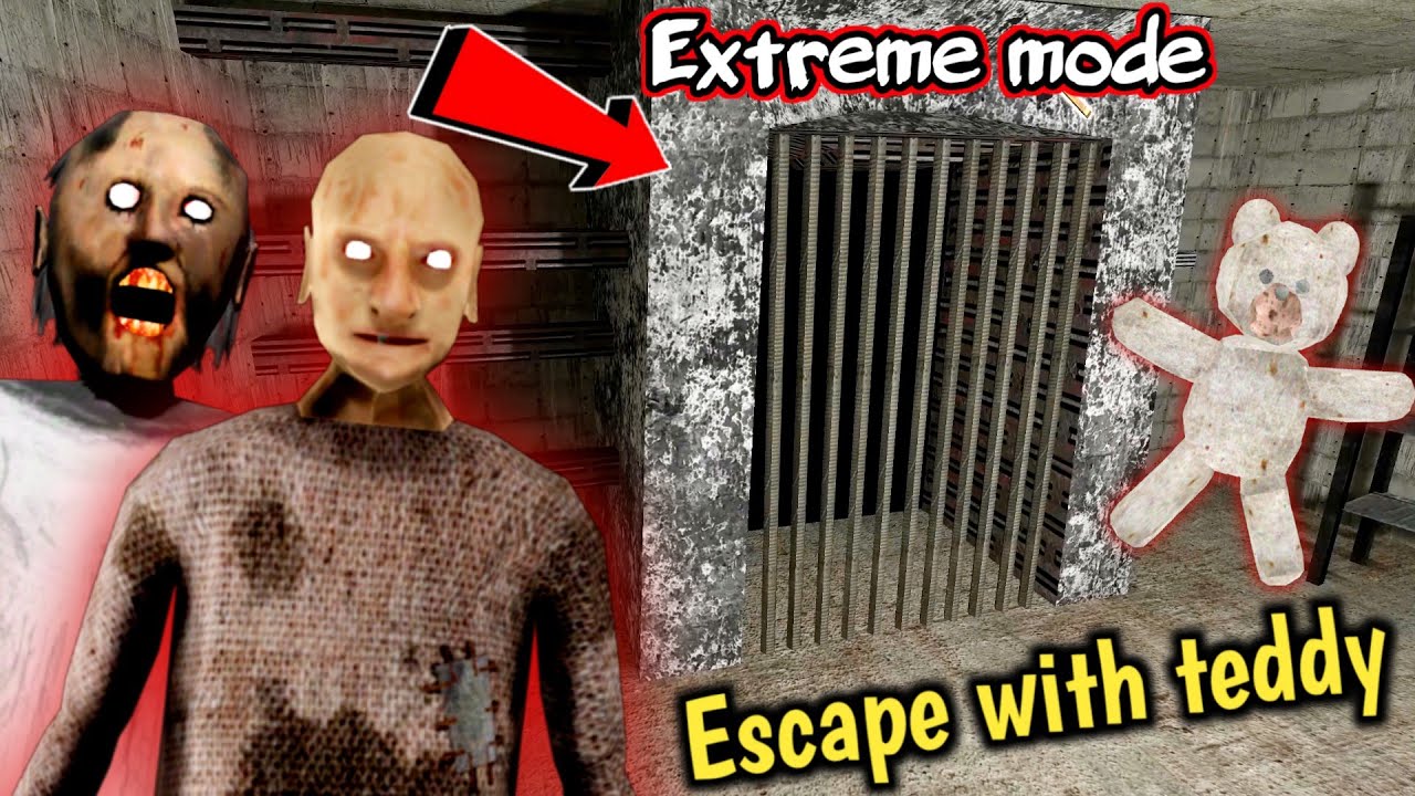 Granny 3 Enhanced - Extreme mode - Escape with teddy (Tube Escape)
