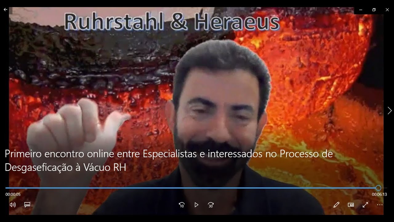 Primeiro encontro online entre especialistas e interessados no Processo de Desgaseficação à Vácuo RH
