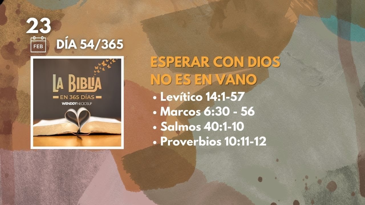 23 Feb - Día 54/365 | Esperar con Dios no es en vano ✨📖