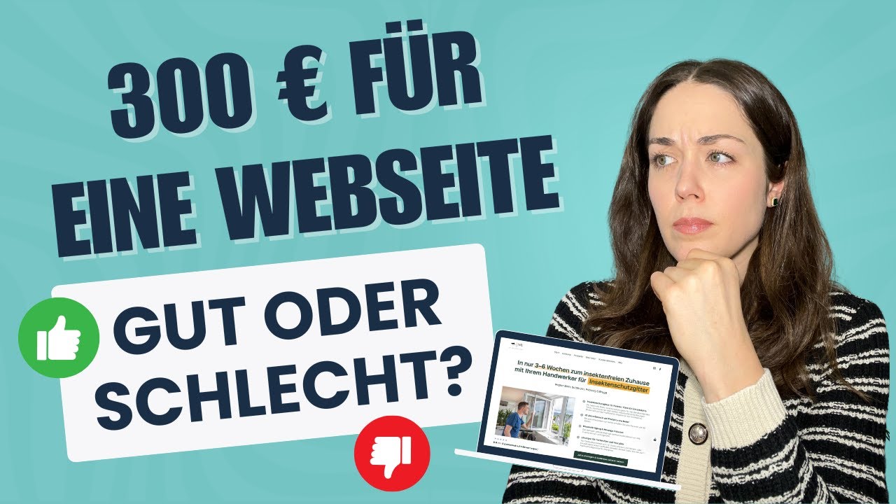 Günstige Webseite für 300 € gut oder schlecht?