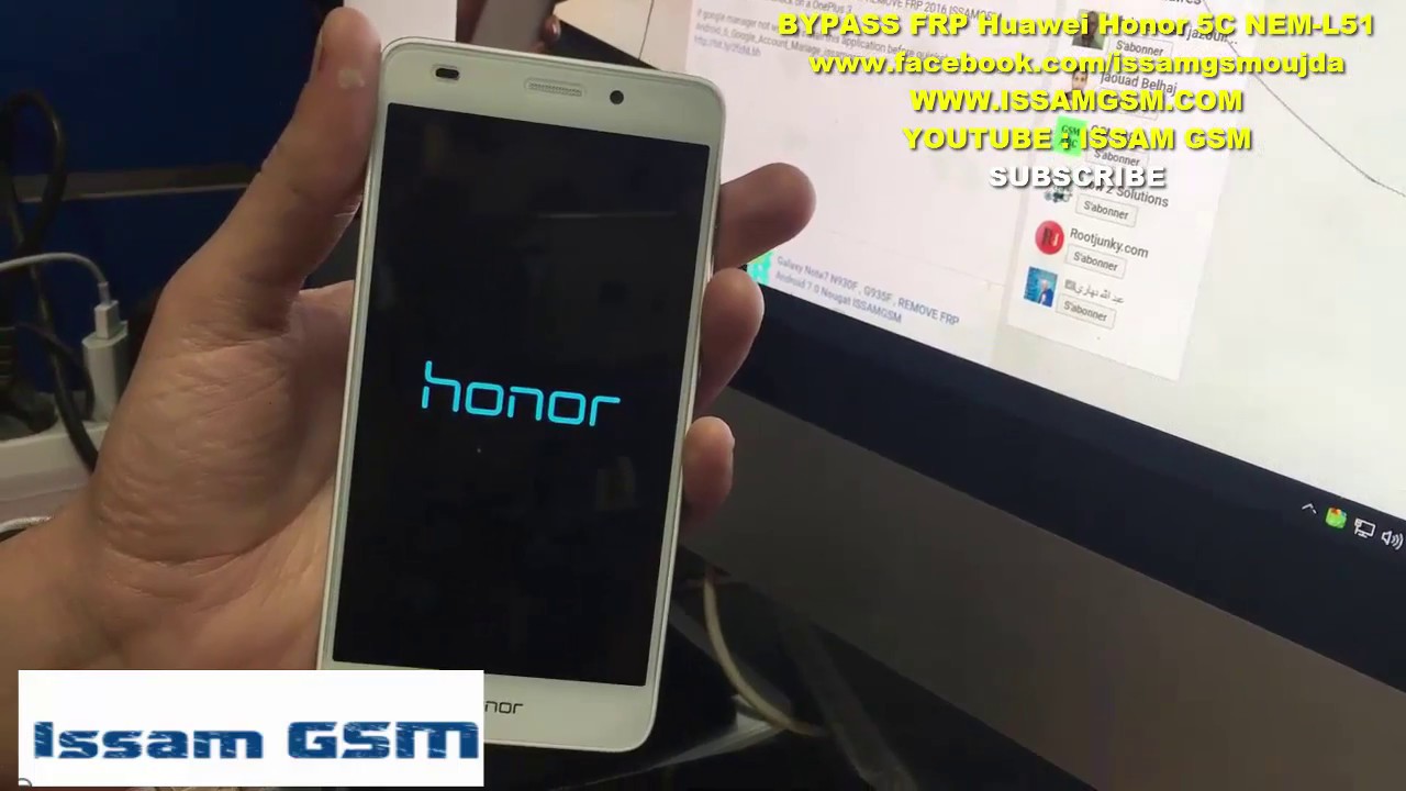 Remove FRP on Huawei Honor 5C NEM L51 ,BYPASS GOOGLE ACCOUNT