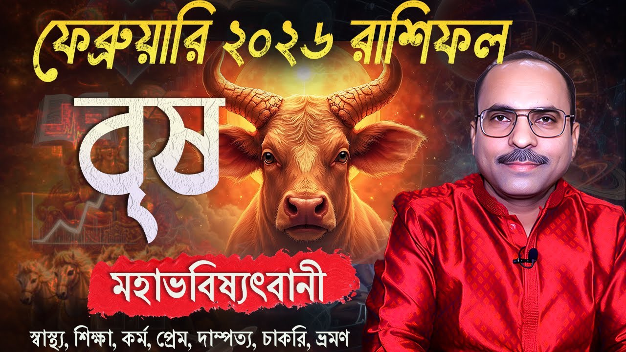 বৃষ ফেব্রুয়ারি ২০২৬ রাশিফল ​​| Vrishabh Rashi February 2026 | Taurus February 2026 Horoscope