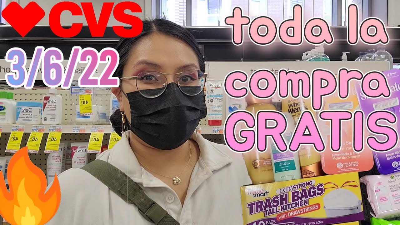 🔥toda la compra GRATIS!! compra cupones CVS 3/6/22 al 3/12/22