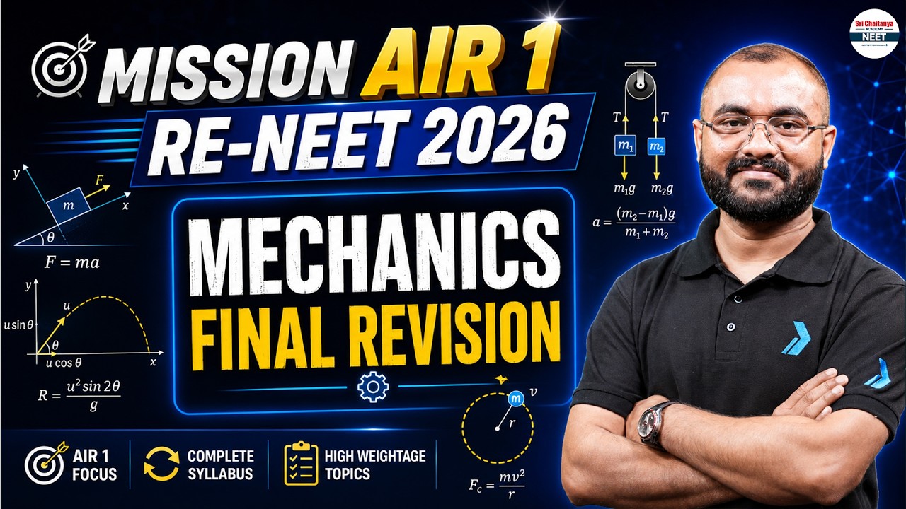 Mechanics Final Revision for RE-NEET 2026 🚀 | Question Based Revision | NEET Physics| Re-NEET Prep
