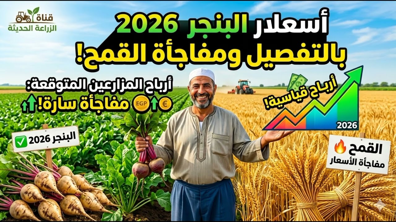 🚜 أسعار توريد البنجر والقمح اليوم 2026 بالتفصيل  قبل ما تورد محصولك شوف الفيديو
