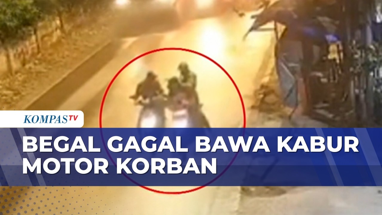 Aksi Begal Gagal Motor Korban Mogok saat Dirampas | BERITA UTAMA