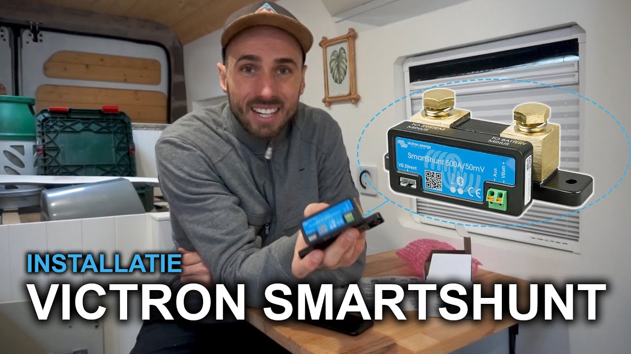 Victron Smart Shunt aansluiten en instellen - Accumonitor