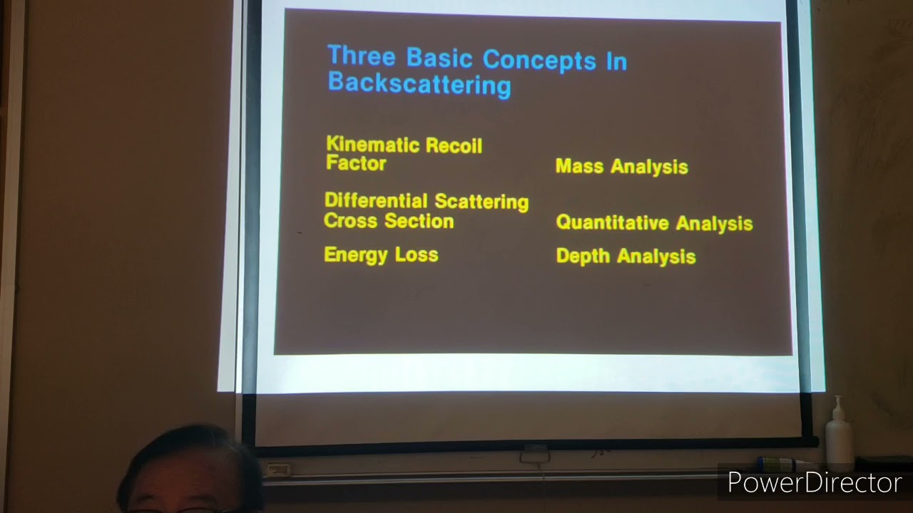 Rutherford Backscattering Spectrometry Lecture part 1