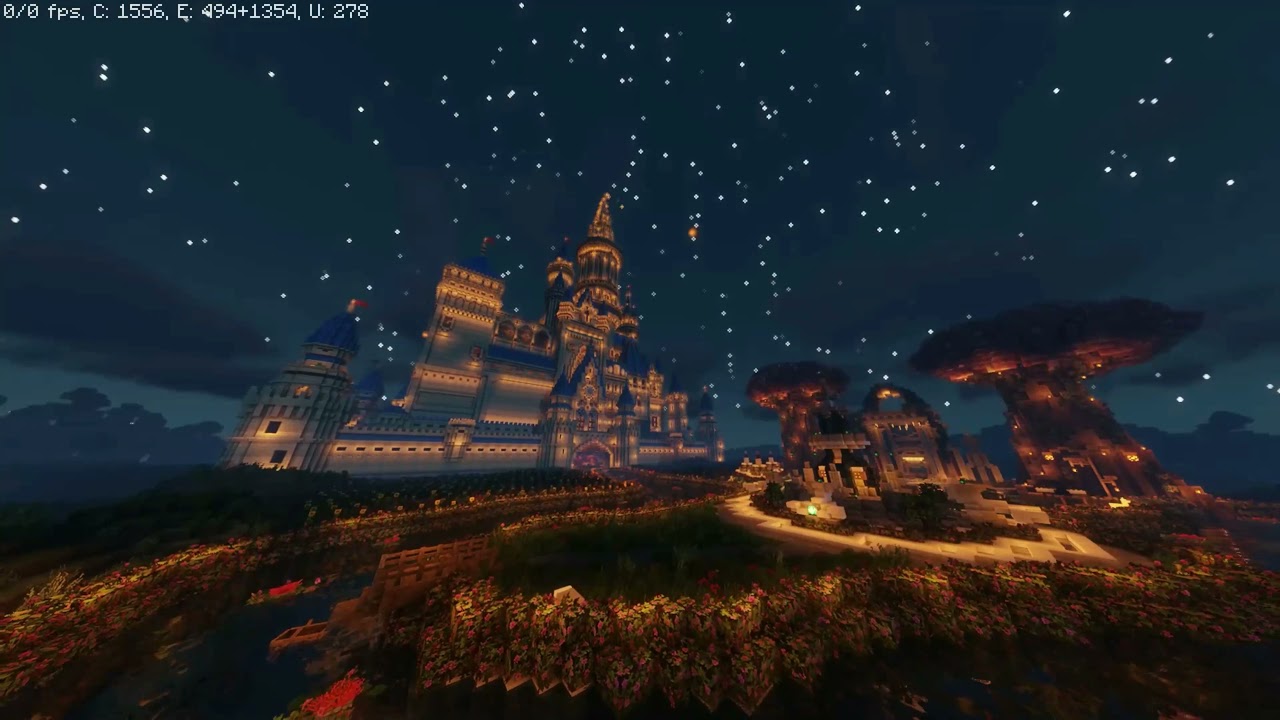 마인크래프트 디즈니 오프닝 성 만들기[minecraft Disney opening castle.]