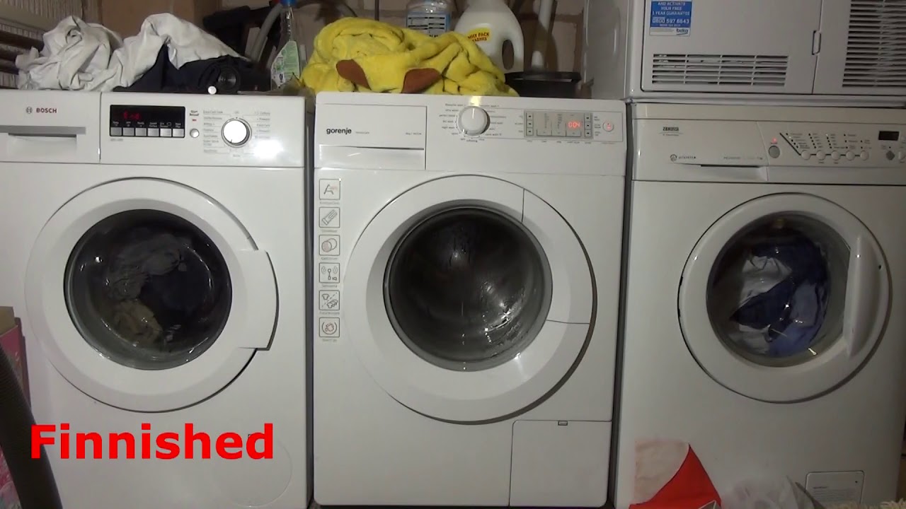 Spin race No.45 : Bosch vs Gorenje vs Zanussi