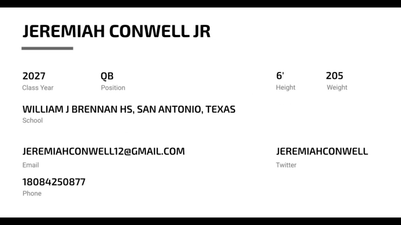 Jeremiah Conwell Jr (2027, QB)