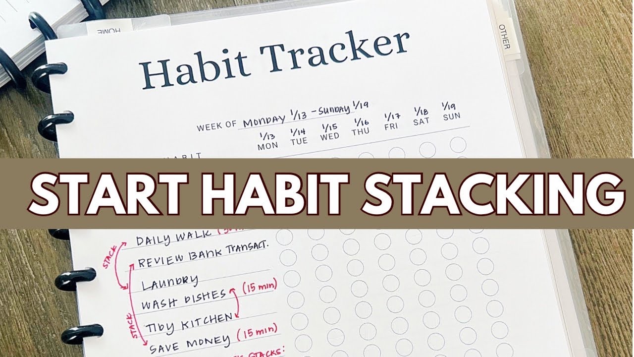 Habit Stacking To Get Things Done #habitstacking #2025habits