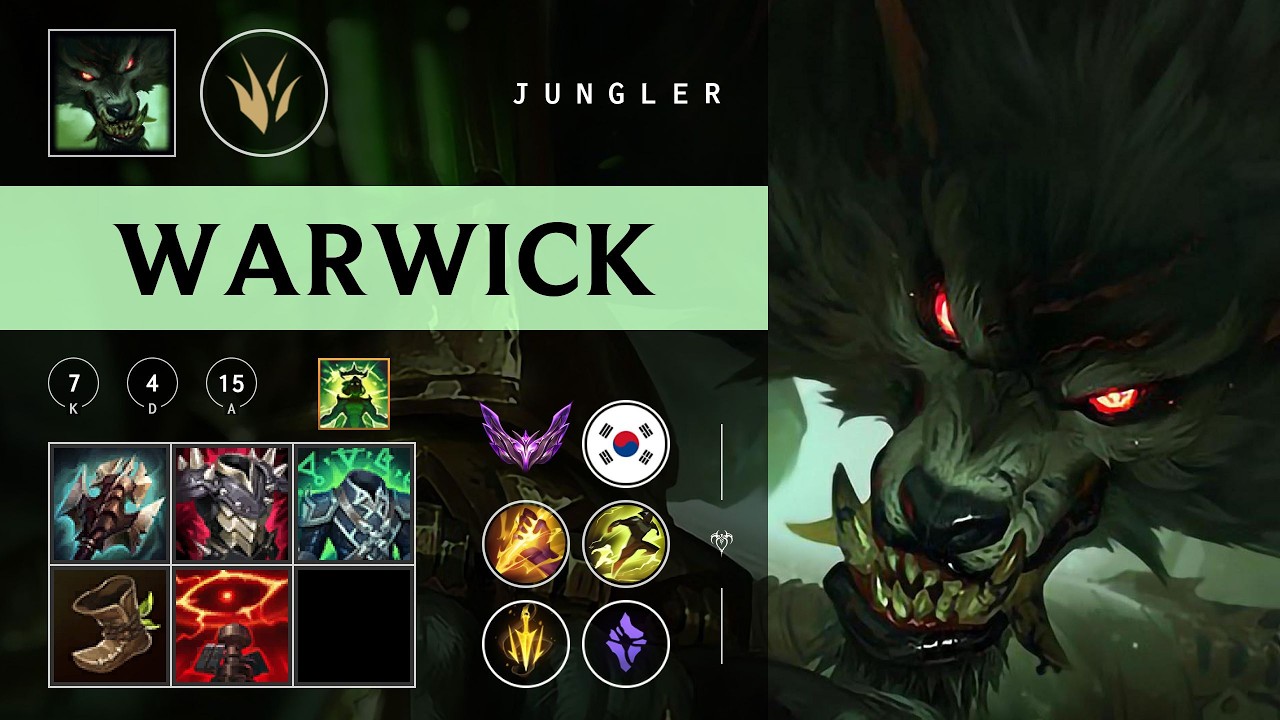 Warwick Jungle vs Lee Sin - KR Master Patch 26.03