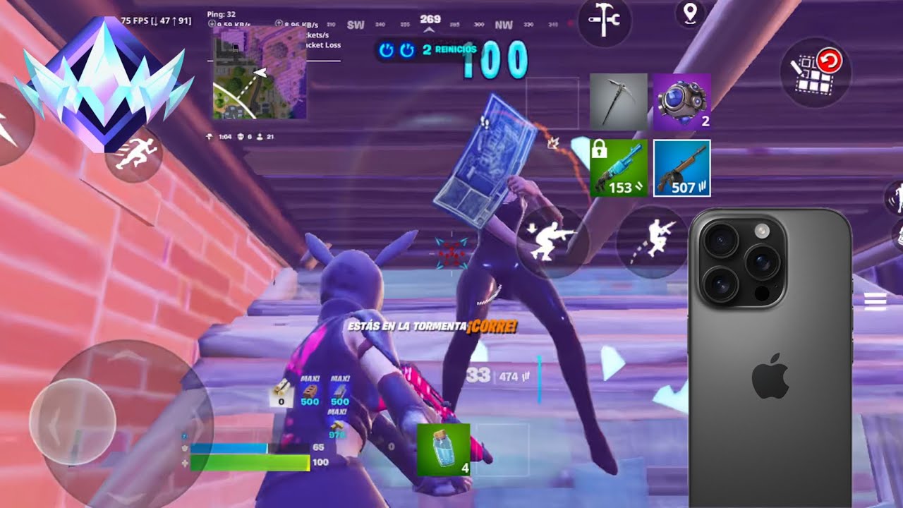Fortnite Reload on iPhone 16 Pro | Gameplay 120 FPS