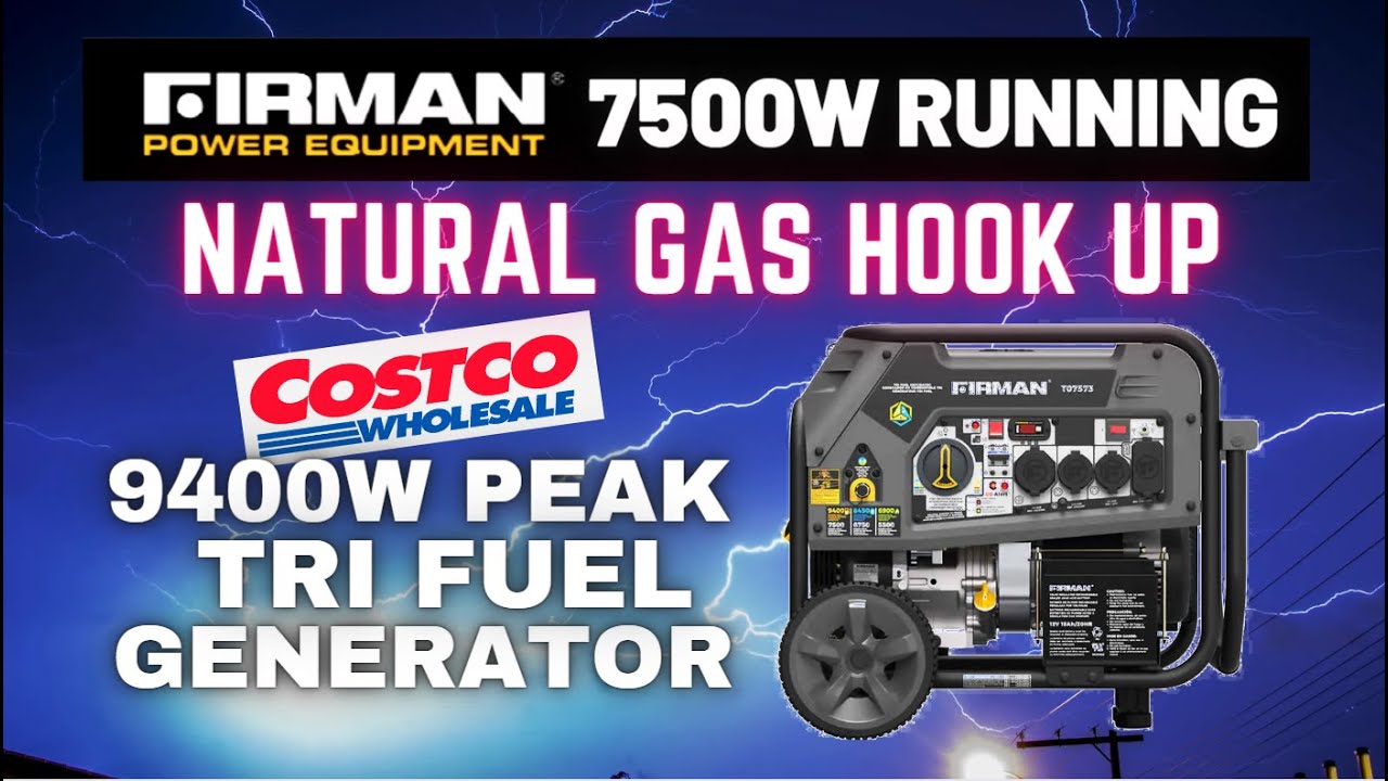 Firman Tri Fuel Generator T07573 T07571 Natural Gas NG Hook Up Part-2