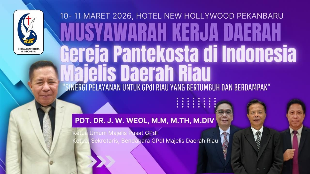 MUKERDA GPdI MD RIAU 2026, RABU, 10 MARET 2026